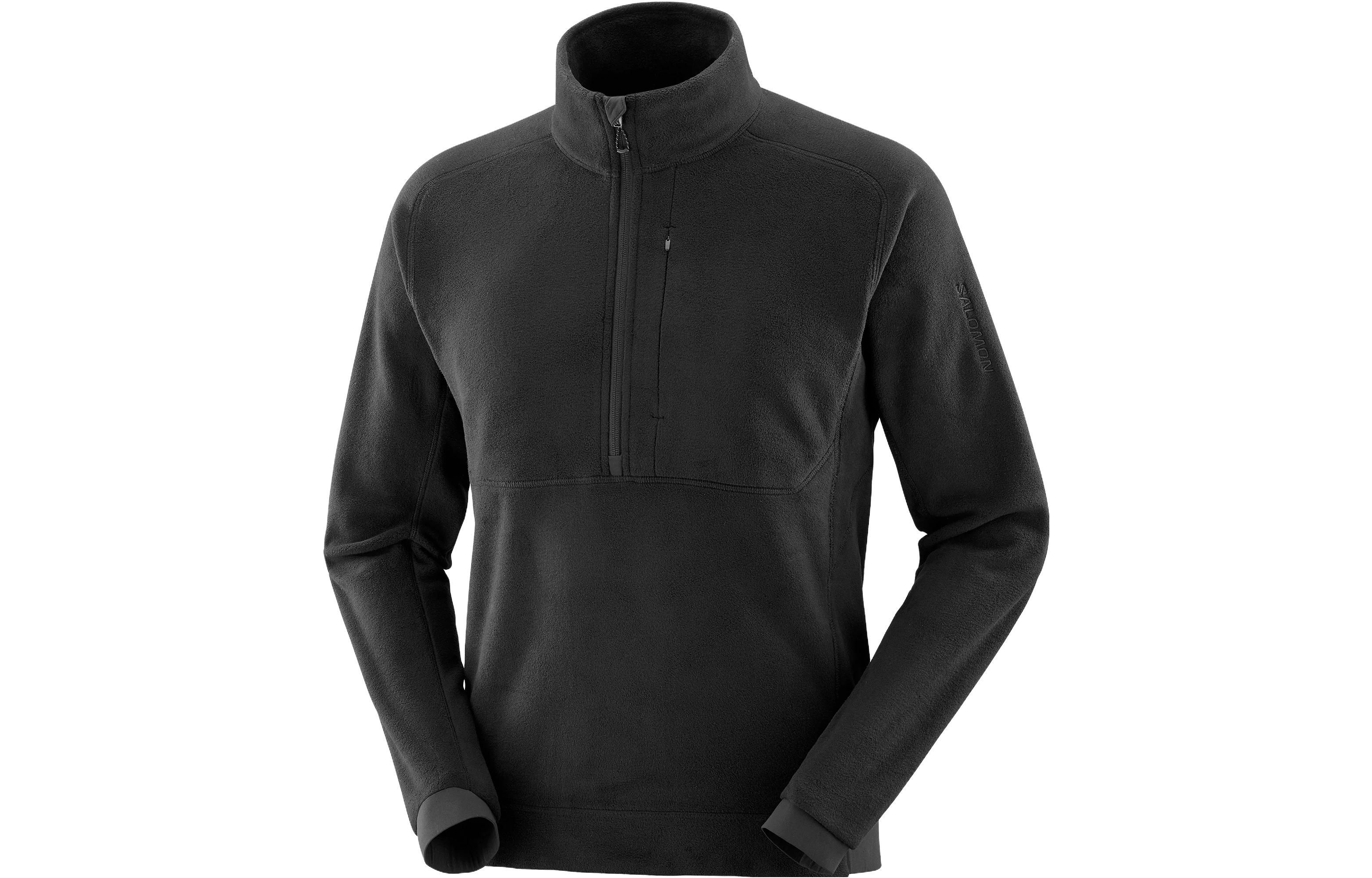 Salomon Essential Micro Fleece Half-Zip Pullover Black LC2112500