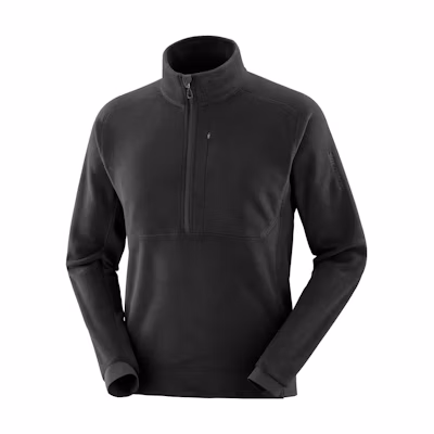 Salomon Essential Micro Fleece Half-Zip Pullover Black LC2112500