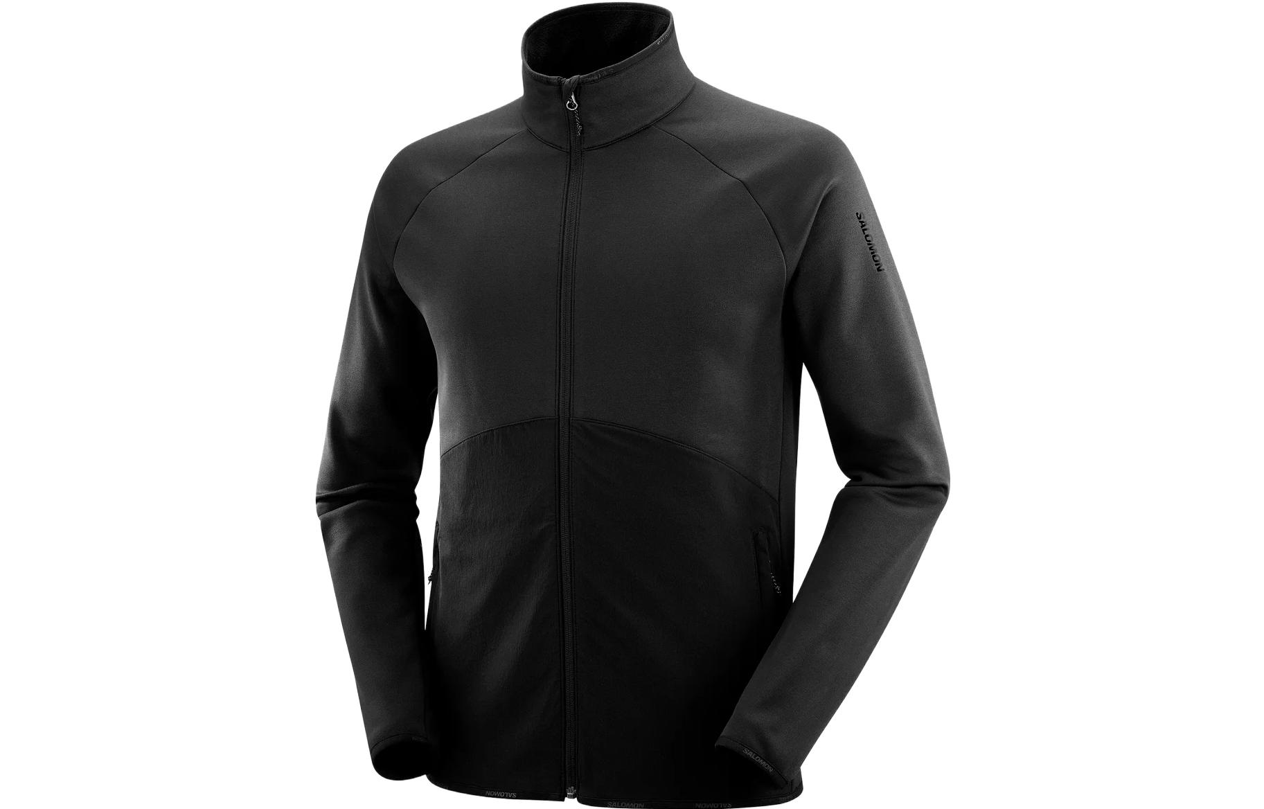 Salomon ESSENTIAL WARM Full Zip High Neck Jacket Black LC1829800