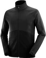 Salomon ESSENTIAL WARM Full Zip High Neck Jacket Black LC1829800 Salomon ESSENTIAL WARM Full Zip High Neck Jacket Black LC1829800