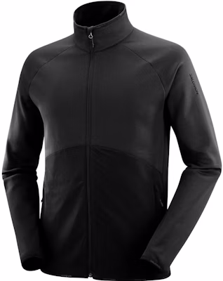 Salomon ESSENTIAL WARM Full Zip Jaket Leher Tinggi Hitam LC1829800 Buy Salomon ESSENTIAL WARM Full Zip Jaket Leher Tinggi Hitam LC1829800