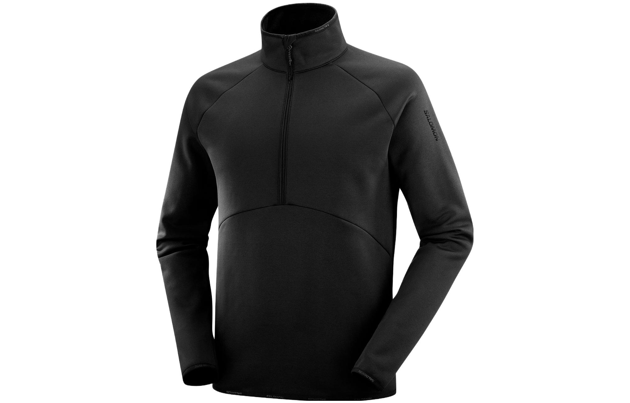 Salomon Essential Warm Half Zip Pullover Jacket Black LC1829200