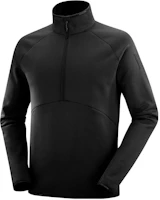 Salomon Essential Warm Half Zip Pullover Jacket Black LC1829200 Salomon Essential Warm Half Zip Pullover Jacket Black LC1829200