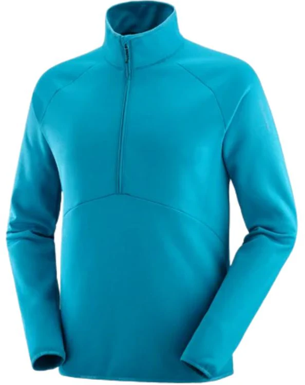 salomon-essential-warm-pullover-stand-collar-sweatshirt-tide-blue-lc-2228000