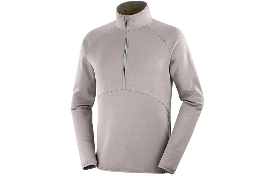 Salomon Essential Warm Slim Fit Jacket Gray Long Sleeve LC2194000