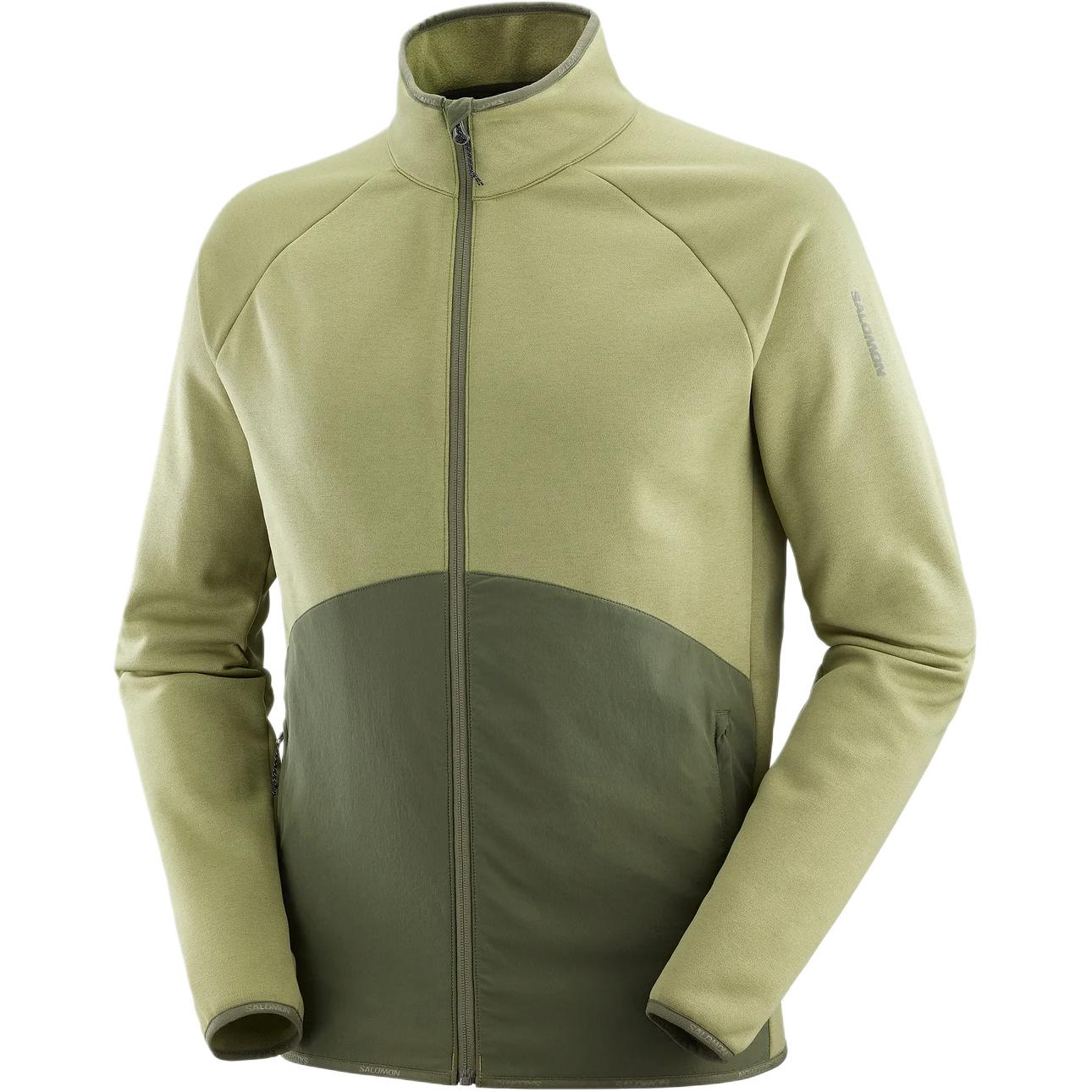 Salomon ESSENTIAL WARM Soft Comfortable Breathable Jacket Men’s Aloe Green LC2227700