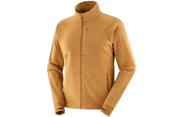 Salomon Full Zip Midlayer Jacket Rubber Color Long Sleeve Outerwear LC2112800