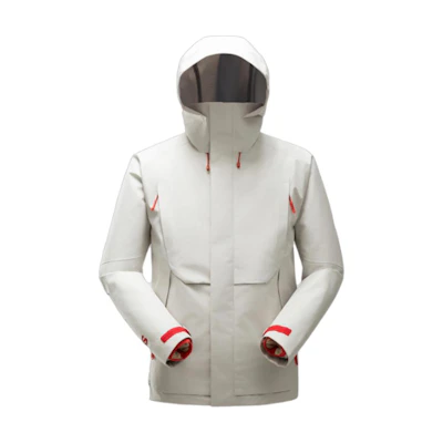 SALOMON FW24 Outdoor Fashion Hoodie Jacket Beige Python Series C26653