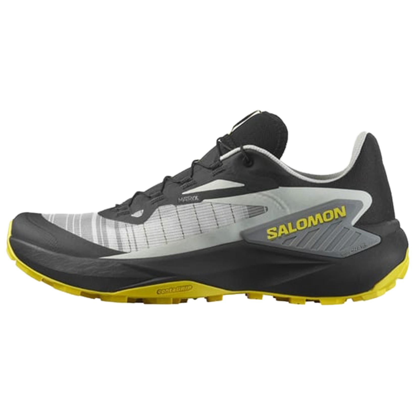 Salomon Genesis Trail Running Shoes - Black/Grey, Comfortable & Versatile. 479781