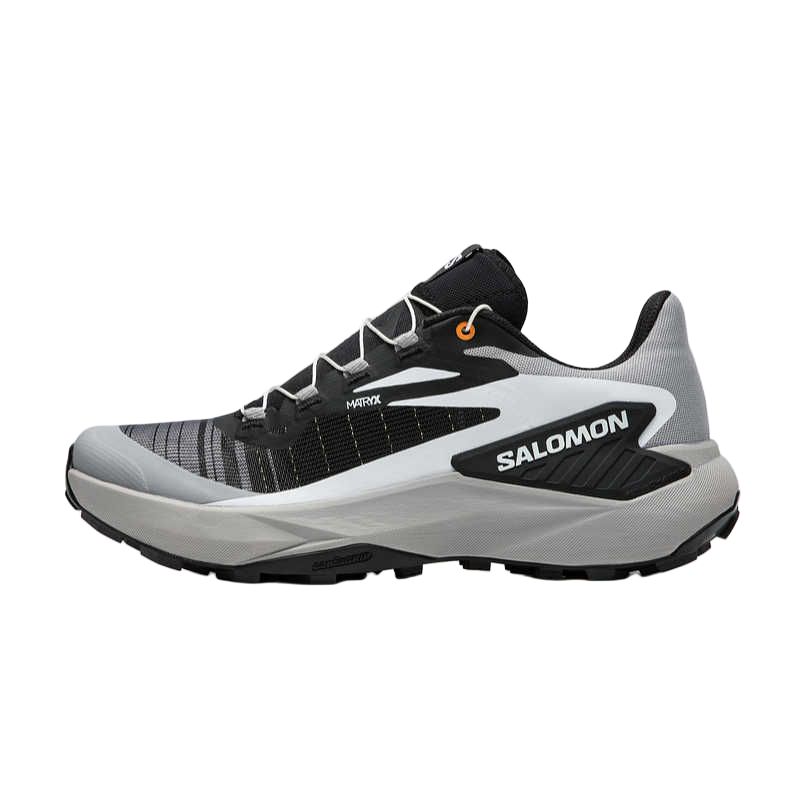 Salomon Genesis Trail Running Shoes Black Grey Lightweight Breathable Durable 478076