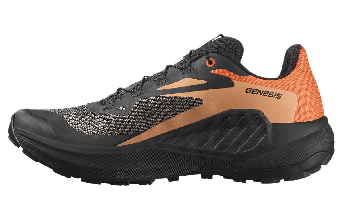 Salomon Genesis Trail Running Shoes Black Orange - Comfortable & Slip-Resistant L47526100