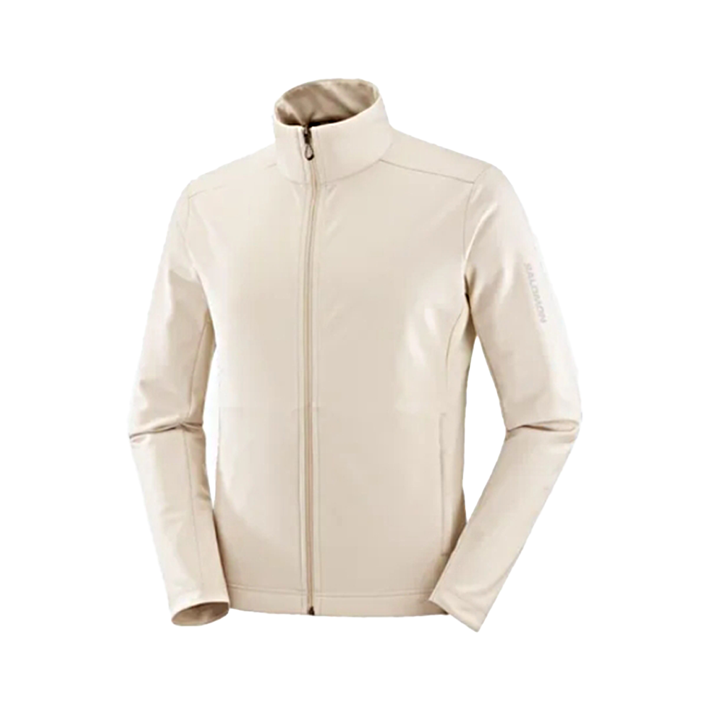 SALOMON Gore-Tex INFINIUM Windproof Waterproof Jacket in Off-White LC2267200