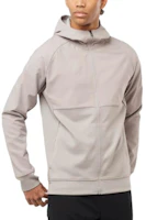 Salomon Gray Slim Fit Full-Zip Hoodie Long Sleeve Activewear LC2099900 Salomon Gray Slim Fit Full-Zip Hoodie Long Sleeve Activewear LC2099900