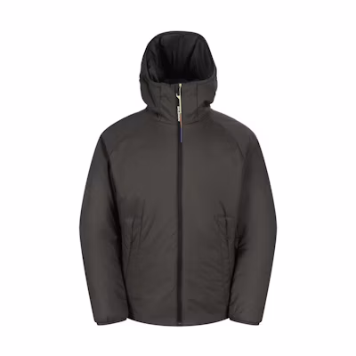 Salomon Gray Solid Color Loose-fit Hooded Zip Jacket LC2347500