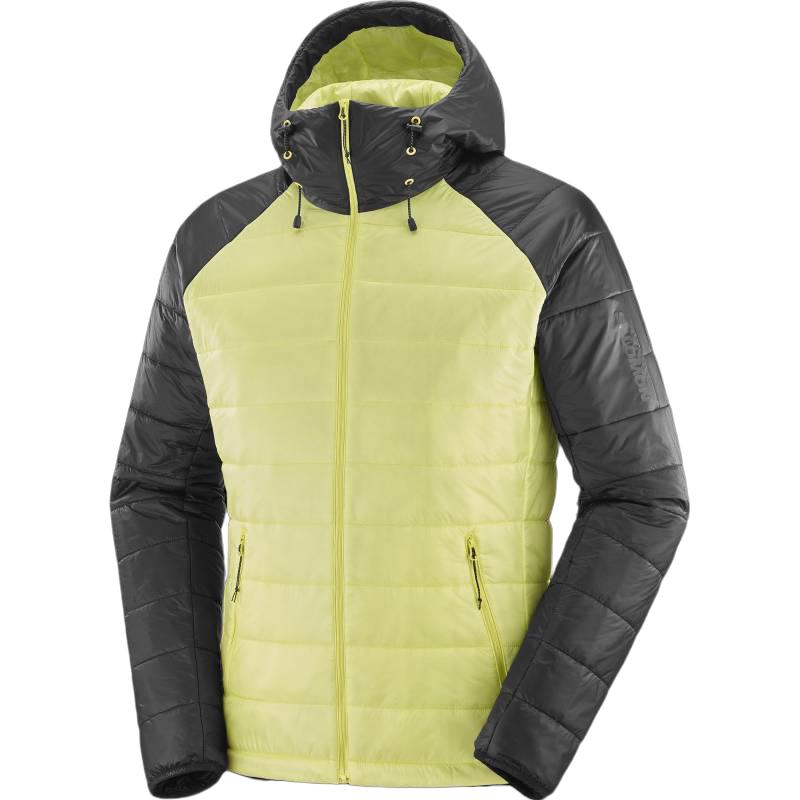 Salomon Green Colorblock Hooded Zip-Up Jacket LC2121800