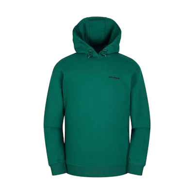 Salomon Green Logo Print Pullover Hoodie Unisex LC2345200