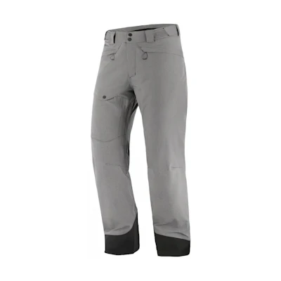 Salomon Grey Mid-Rise Straight-Fit Casual Pants LC2151400