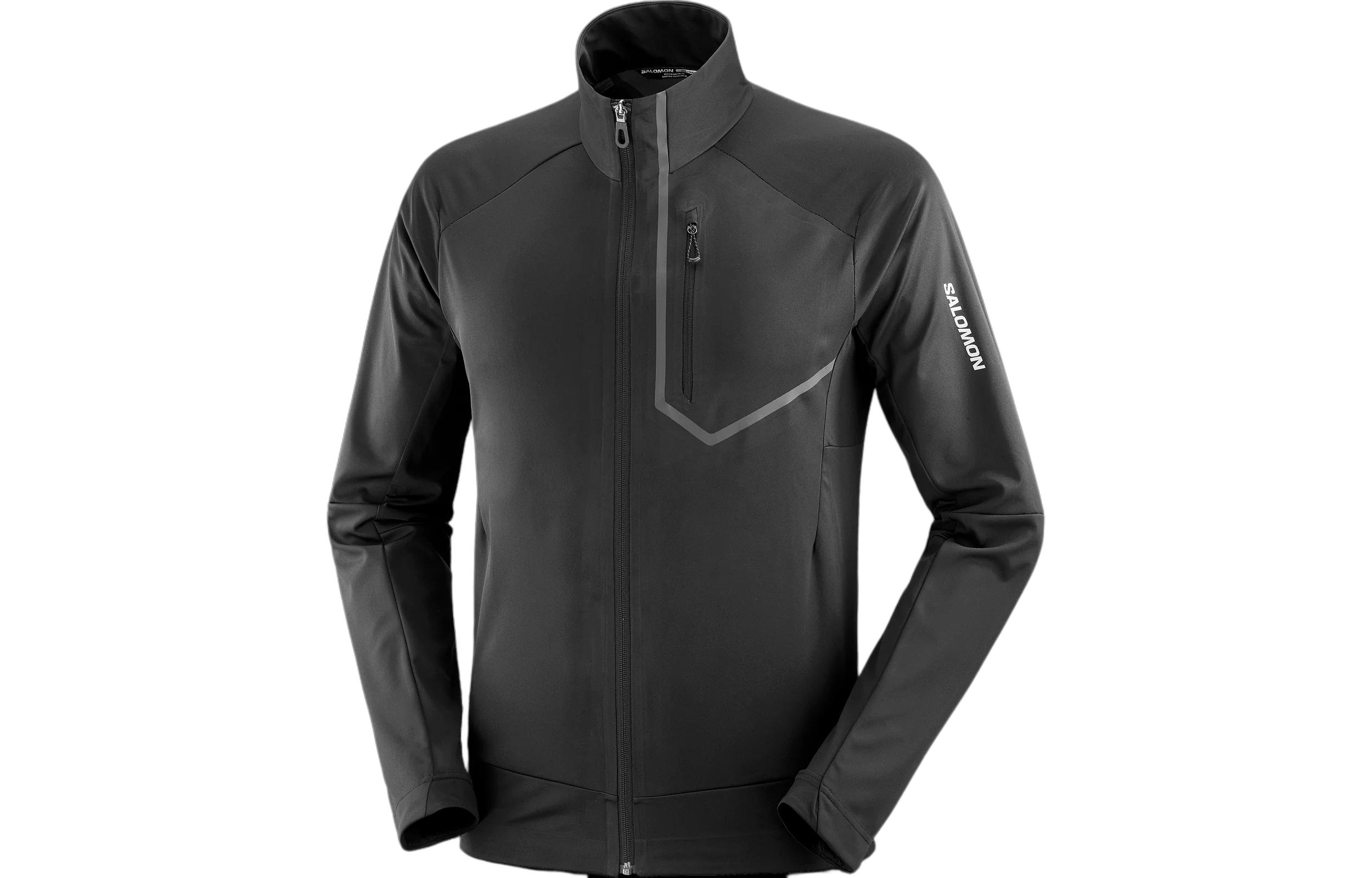 Salomon GTX Pro WS Letter Print High Collar Jacket Black LC2154900