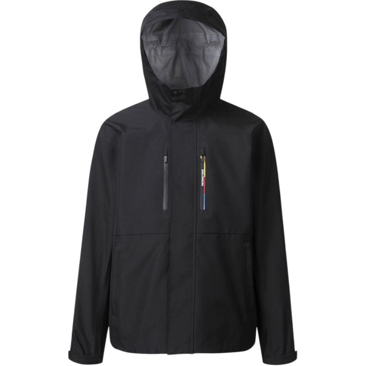 Salomon Korea Line Black Hooded Zip-Up Jacket LC2568900