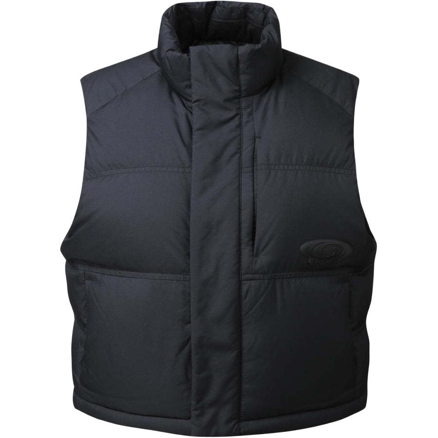 Salomon Korea Logo Print Sleeveless Zip Vest Black LC2580300