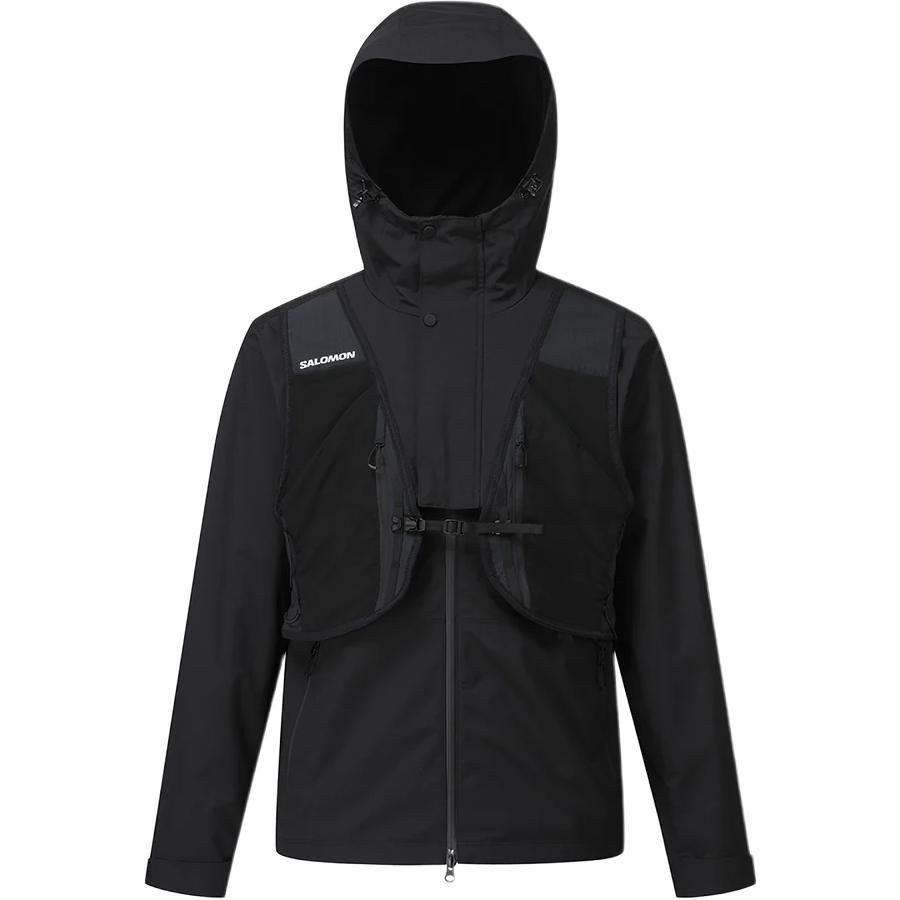 SALOMON Korean Line Zip Hoodie Jacket Unisex Black LC2573900