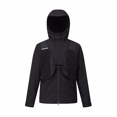 SALOMON Korean Line Zip Hoodie Jacket Unisex Black LC2573900