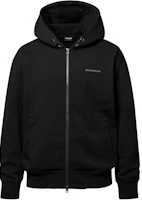 Salomon Letter Logo Printed Zip-Up Hoodie Jacket Unisex - Black S241001SHD12-BLK Salomon Letter Logo Printed Zip-Up Hoodie Jacket Unisex - Black S241001SHD12-BLK