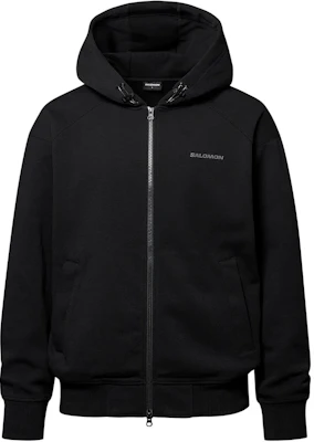 Salomon Letter Logo Printed Zip-Up Hoodie Jacket Unisex - Black S241001SHD12-BLK Buy Salomon Letter Logo Printed Zip-Up Hoodie Jacket Unisex - Black S241001SHD12-BLK