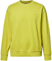 Salomon Logo Print Pullover Crewneck Sweatshirt Unisex Yellow S241001SHT11-OLV Salomon Logo Print Pullover Crewneck Sweatshirt Unisex Yellow S241001SHT11-OLV
