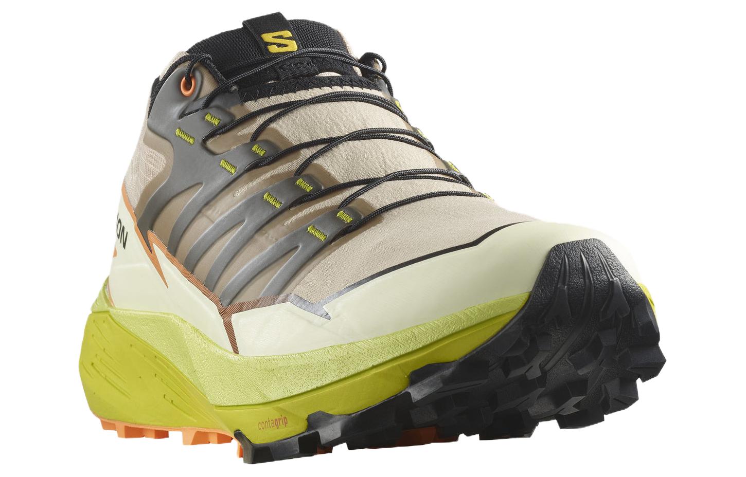 Lookbook SALOMON薩洛蒙 舒適防滑 低幫 訓練跑步鞋 男款 黃灰色