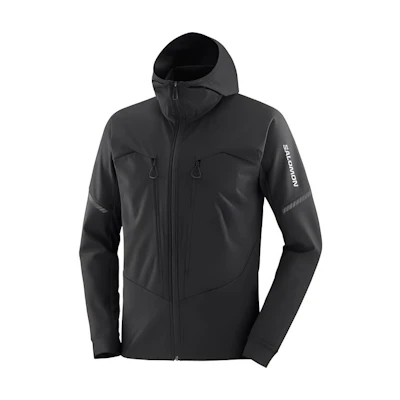 Salomon MTN Solid Windproof Hooded Zip Long Sleeve Jacket LC2160100