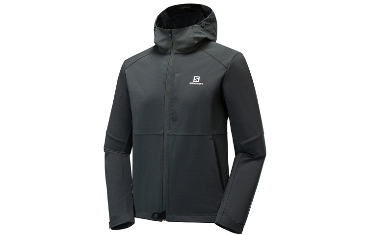 Salomon Odsw Softshell Outdoor Hooded Jacket Black C19348