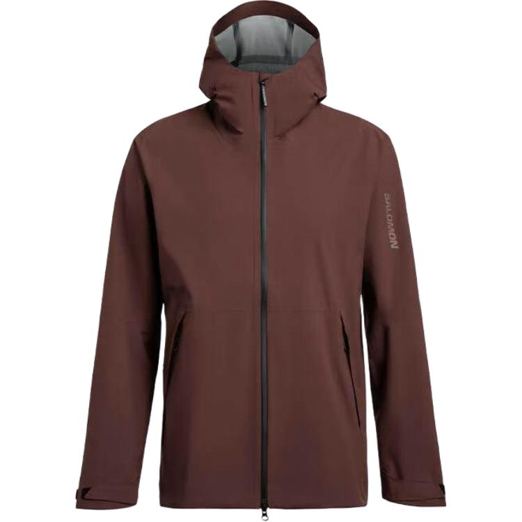 SALOMON OUTERPATH  Waterproof Windproof Breathable Jacket Red Brown C23143