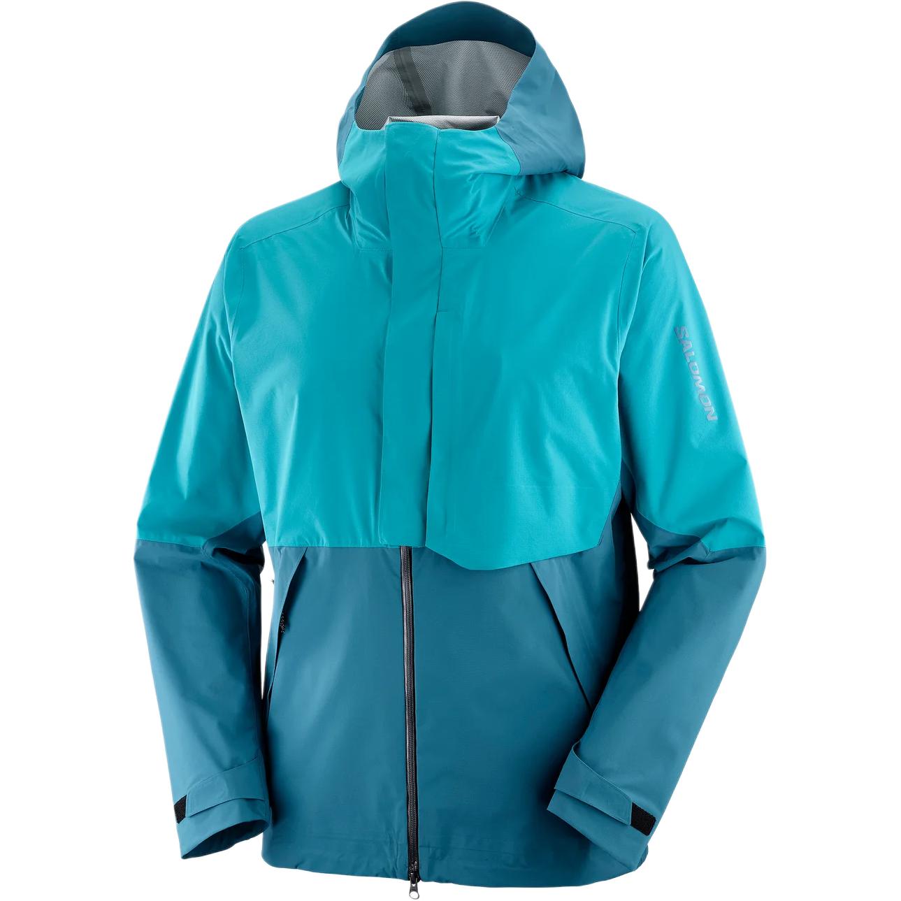 Salomon Outerpath Waterproof Windproof Breathable Hoodie Jacket - Blue LC2206100