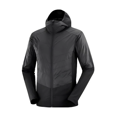 Salomon Outline Black Hooded Zip-Up Jacket LC1864400