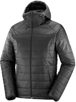 Salomon OUTLINE Black Solid Zip Hoodie Jacket LC2121700 Salomon OUTLINE Black Solid Zip Hoodie Jacket LC2121700