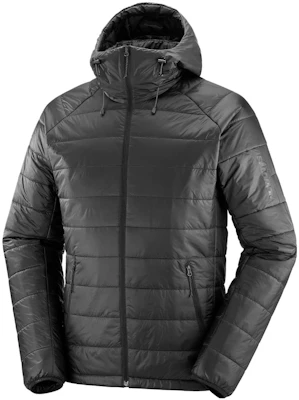 Salomon OUTLINE Black Solid Zip Hoodie Jacket LC2121700 Buy Salomon OUTLINE Black Solid Zip Hoodie Jacket LC2121700