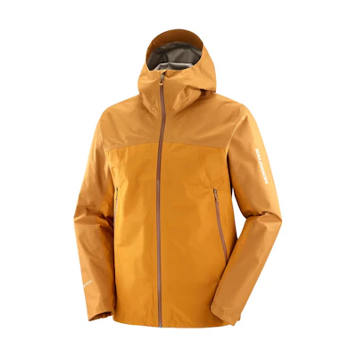 Salomon Outline Colorblock Hooded Jacket Beige Rubber Tone LC2106500