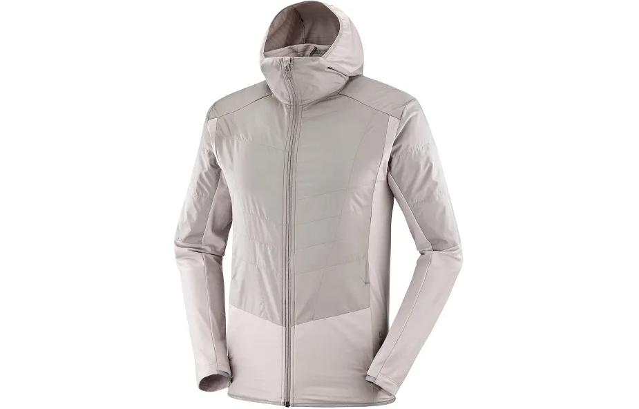 Salomon Outline Colorblock Hooded Zip Jacket Gray LC2151900