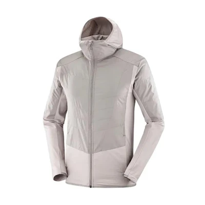 Salomon Outline Colorblock Hooded Zip Jacket Gray LC2151900
