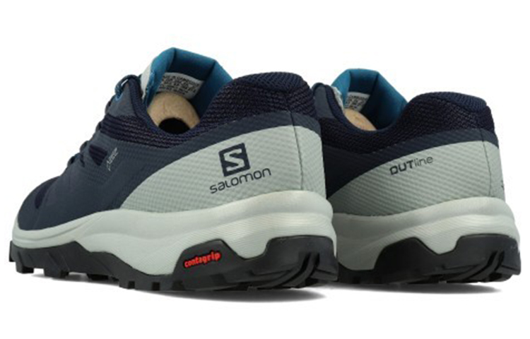 Shop Salomon Outline Gore-Tex 'Navy' Sepatu Hiking Tahan Air 407970