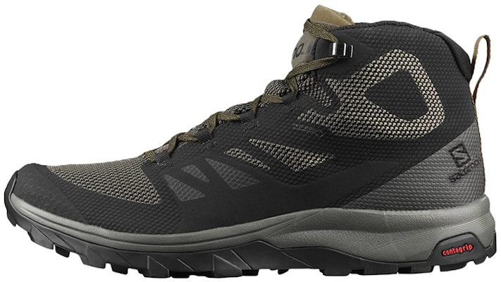Salomon Outline Mid Gore-Tex 舒適耐磨戶外鞋 黑綠 Buy Salomon Outline Mid Gore-Tex 舒適耐磨戶外鞋 黑綠