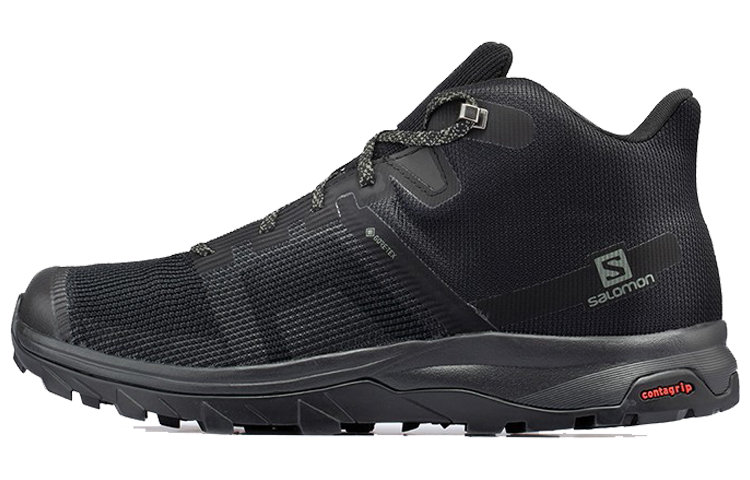 Buy SALOMON Outline Prism Mid Gtx 戶外登山 中筒 跑步鞋 男款 黑色