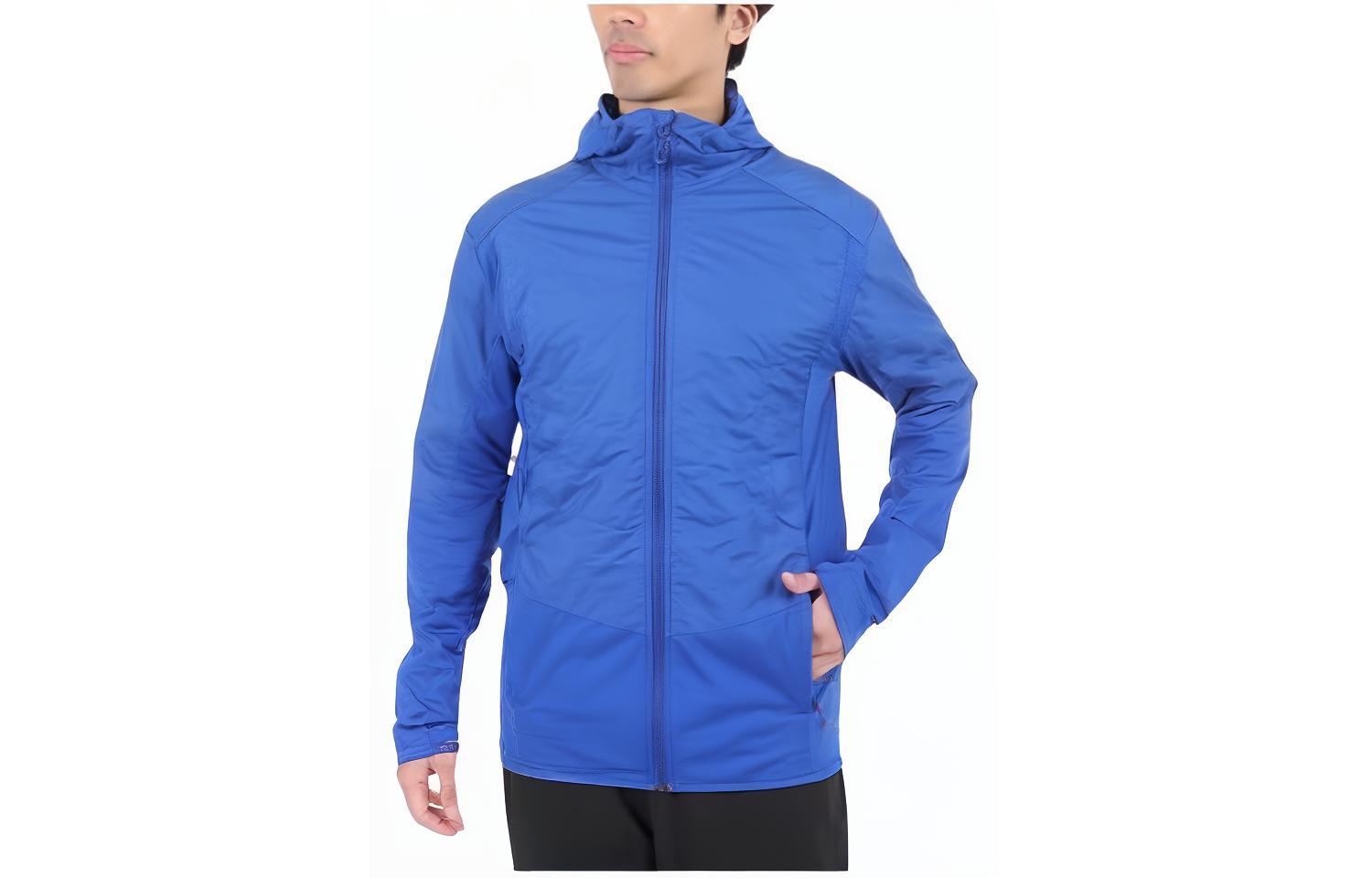 Order Salomon Outline Solid Color Zip-Up Jacket Blue LC2151800