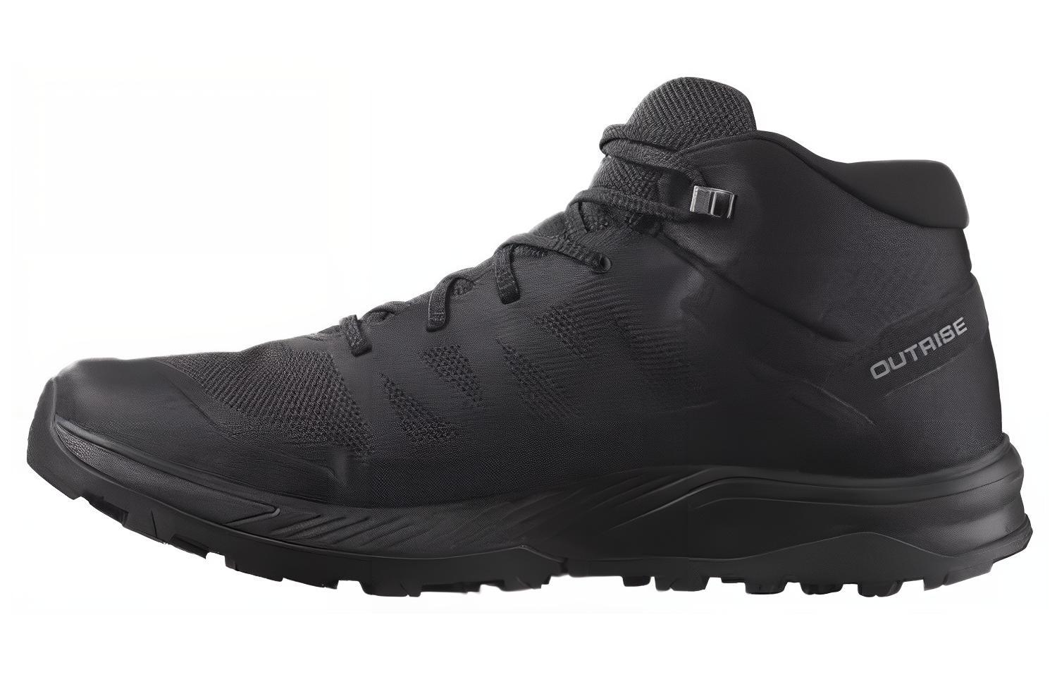 Buy SALOMON薩洛門 OUTRISE MID GORE-TEX 舒適百搭 中筒 戶外功能鞋 男款 黑色