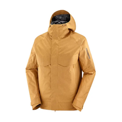 Salomon Patroller 3IN1 Yellow Waterproof Hooded Jacket Coat LC2105500
