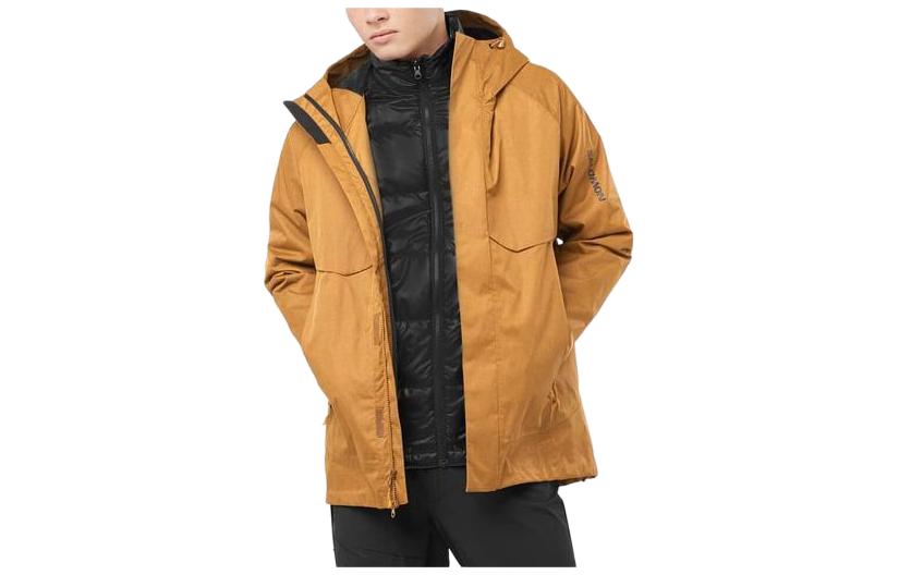 Salomon Patroller 3IN1 Yellow Waterproof Hooded Jacket Coat LC2105500 圖 2