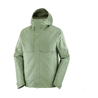 Salomon Patroller Waterproof Windproof Hooded Jacket - Laurel Color LC2105400