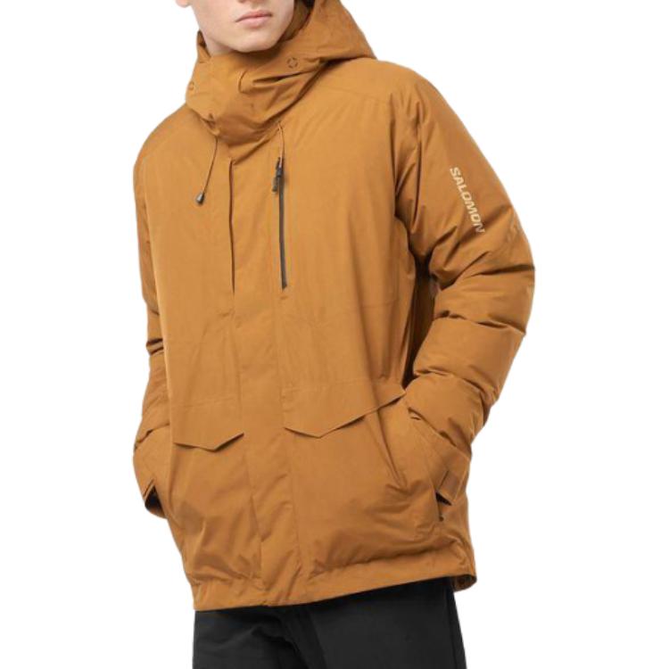 Purchase サロモン パトローラー イエロー フード付きプリントジップアップジャケット. LC2103400