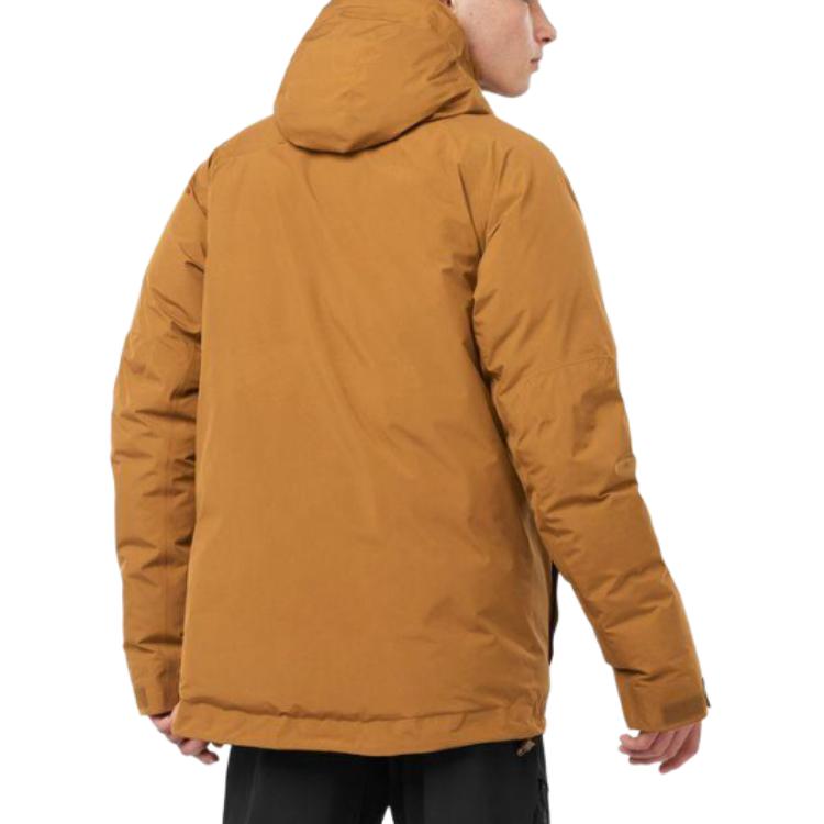 Details for サロモン パトローラー イエロー フード付きプリントジップアップジャケット. LC2103400